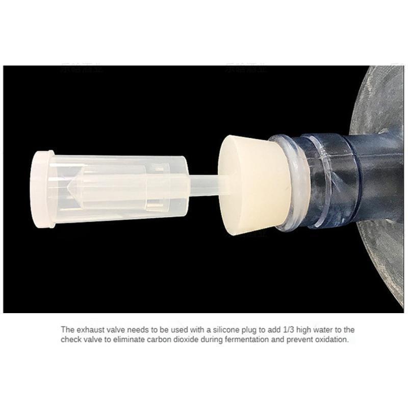 Compact 3-Piece Airlock Home Brewing Preservation Airlock Easy To Clean