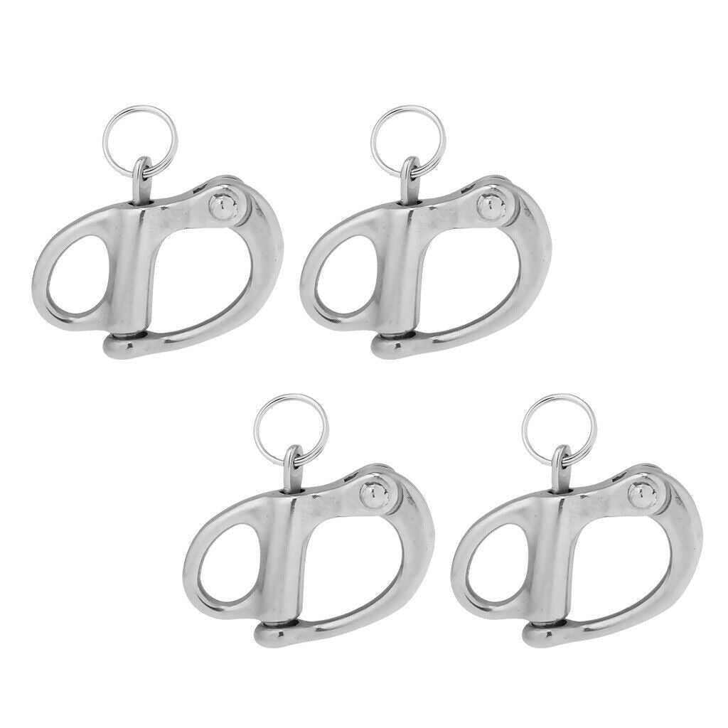 4 Pieces 304 Stainless Steel   Shackles for Kayak Canoe  Yacht