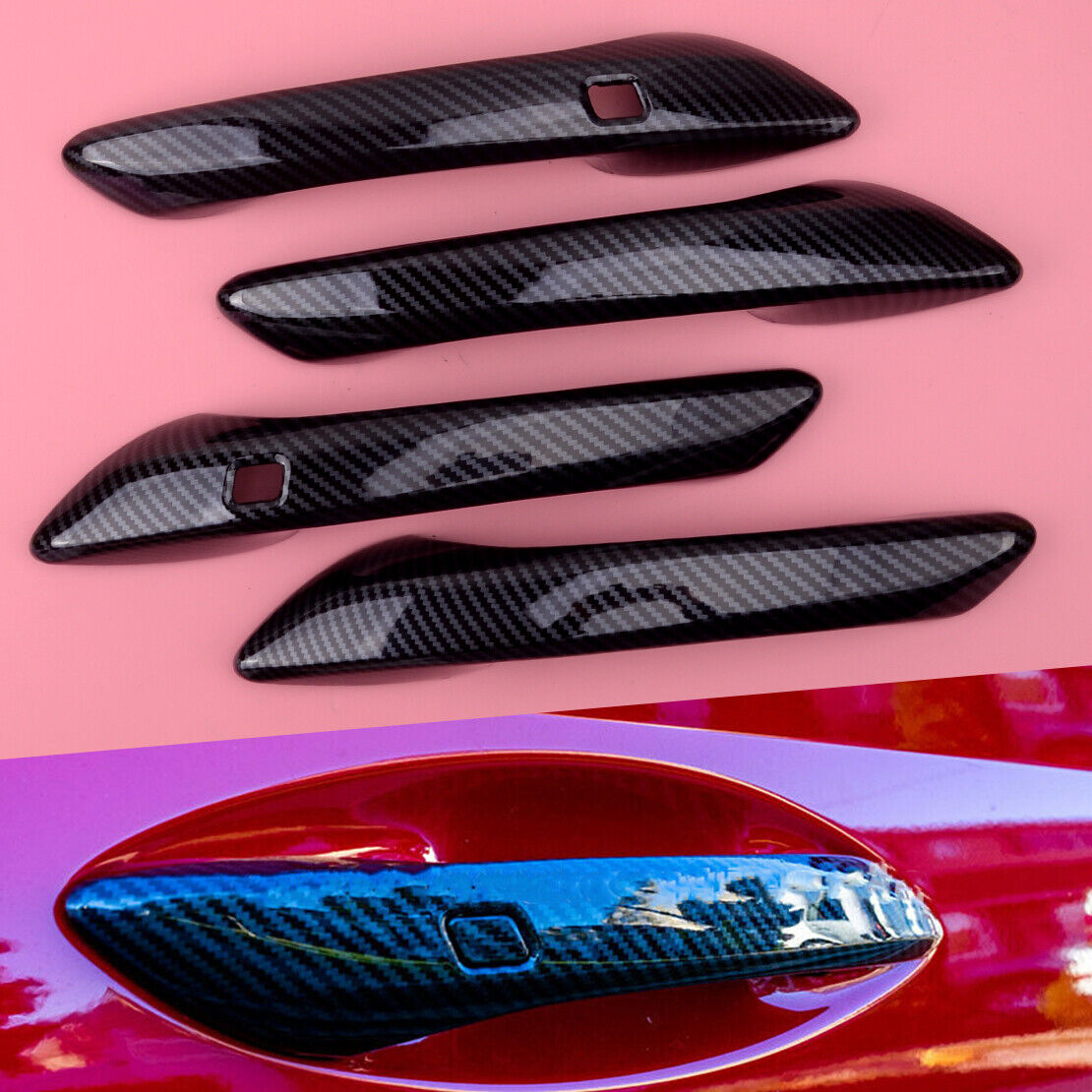 4pcs/set Side Door Handle Panel Cover Trim fit for Hyundai Sonata DN8 2020