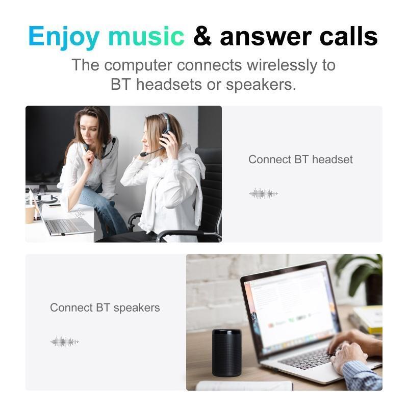 2 In 1 Transmitter Receiver BT5.0-compatible USB Power Audio Phone Call Adapter