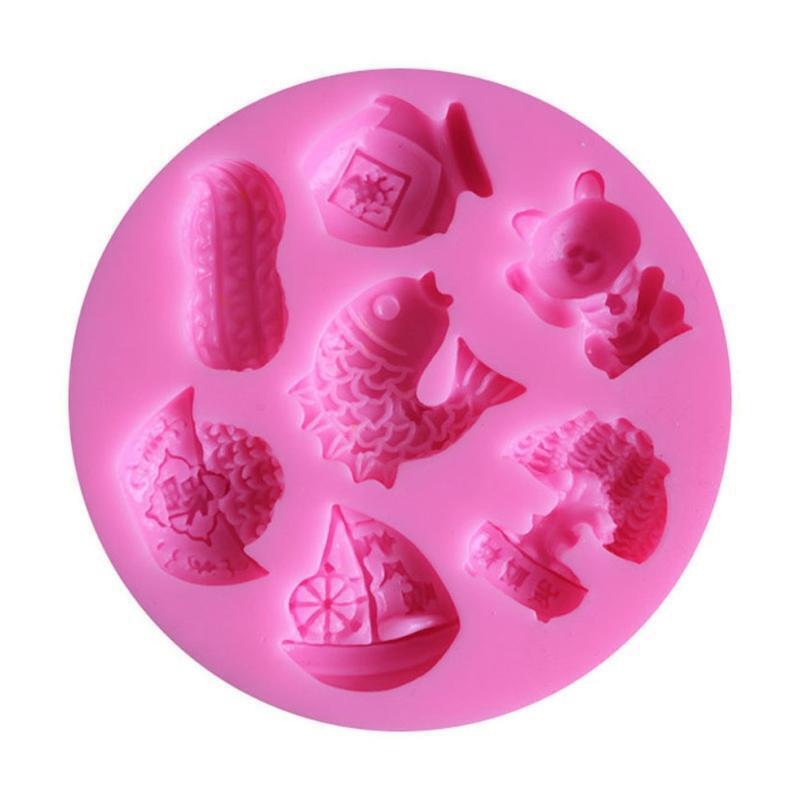 Fish Peanut Shape Food-Grade Silicone Party Cake Decoration Tool Gift for Baking