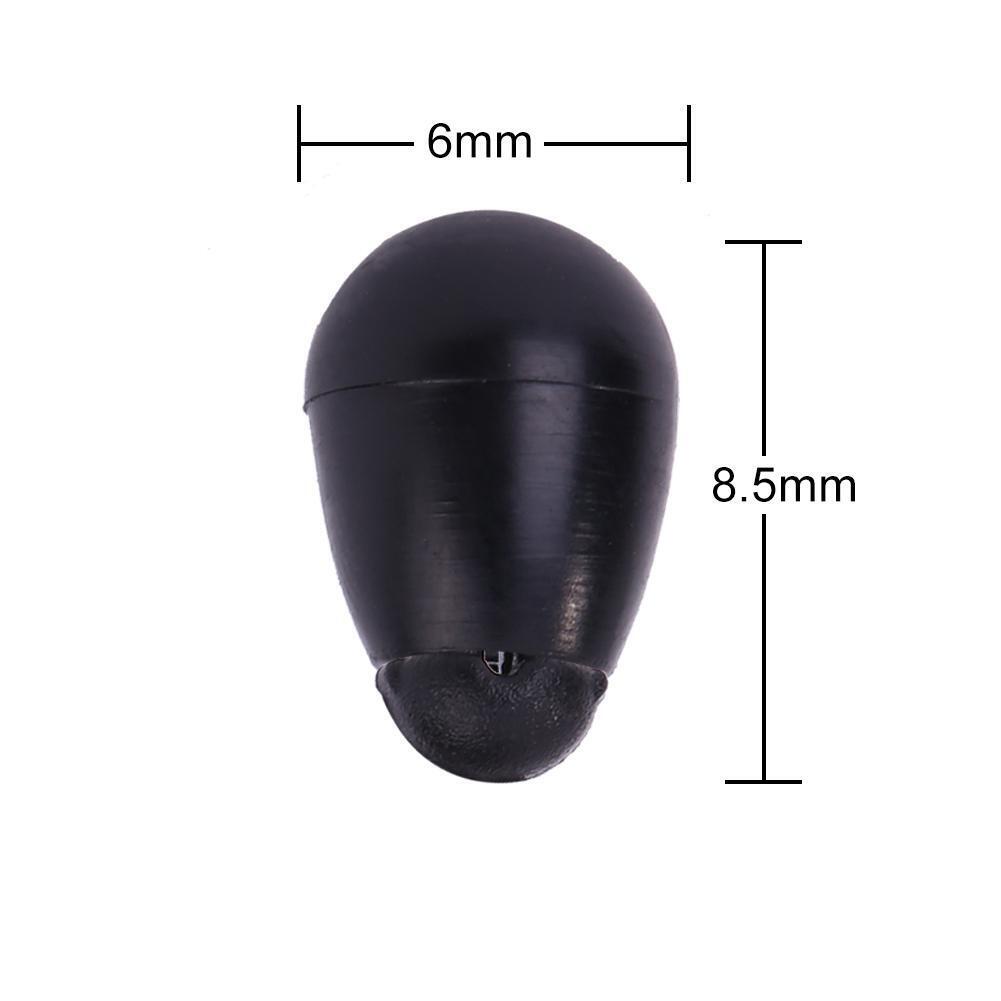10pcs Carp Fishing Quick Change Beads Method Feeder Line Holder (S Black)