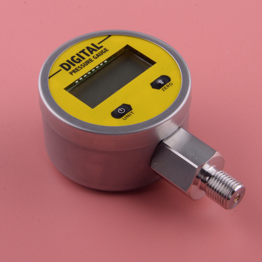 LCD Digital Hydraulic Pressure Gauge 250BAR 3600PSI BSP1/4 Base Entry