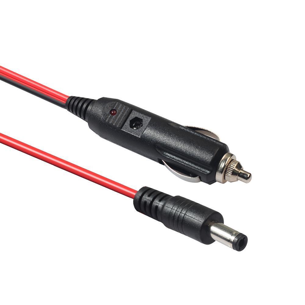 Car 12V 5A DC5.5x2.5 1.2m Charger Adapter Power Supply Cord Extension Wire