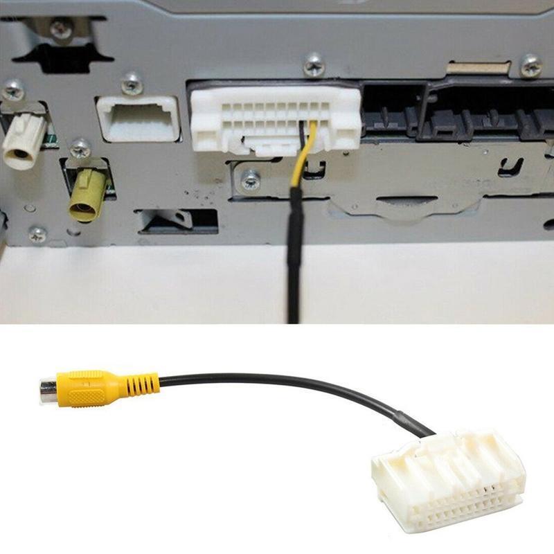Car Interior RCA to Factory Radio Display Uconnect Adapter Backup Camera Wire