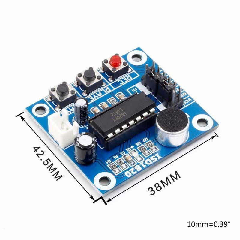 ISD1820 Playback Module Sound Recorder Board with Microphone Audio Loudspeaker