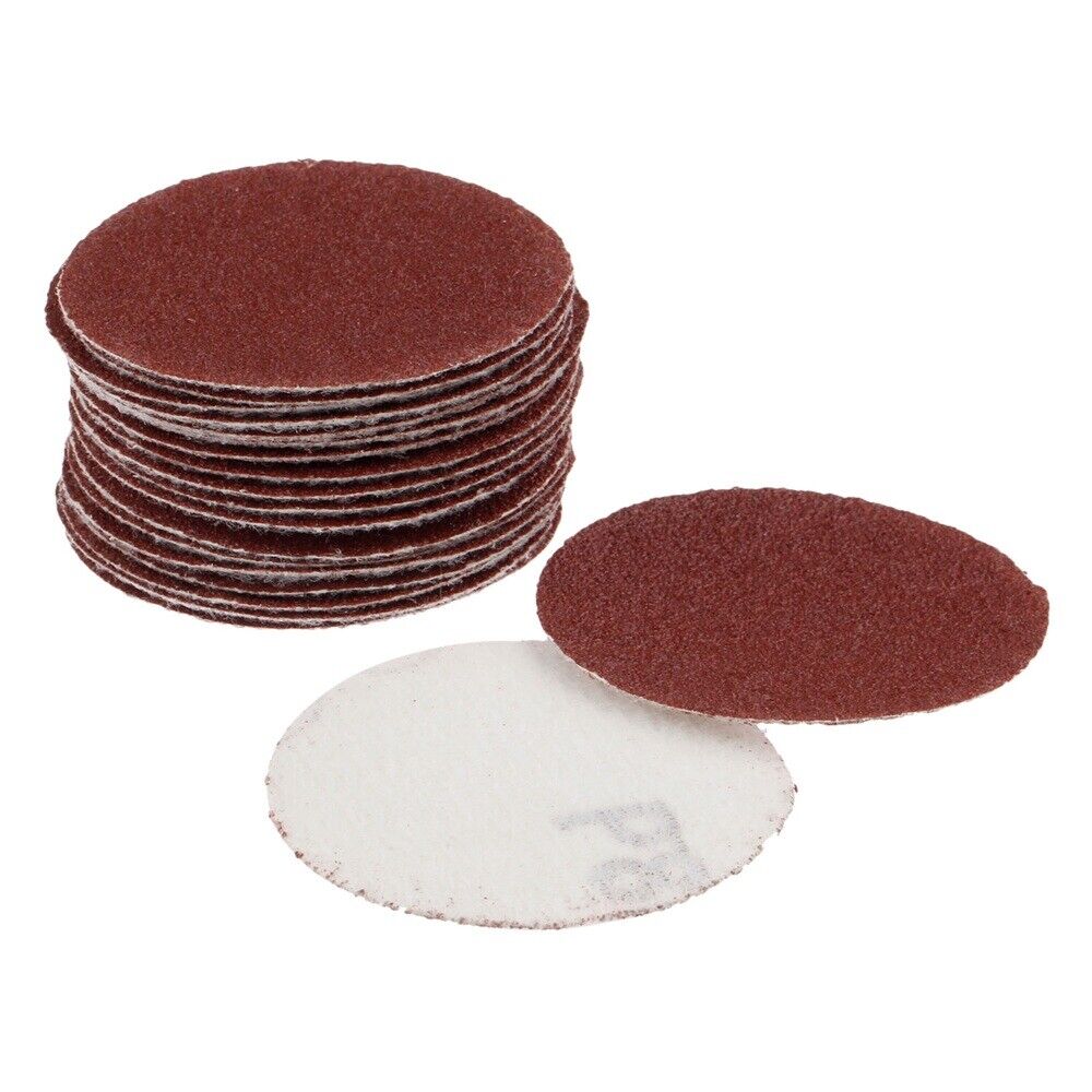 50mm Round Abrasive Disc Sanding Polishing Pad Sandpaper Abrasive 80 Grit 20pc