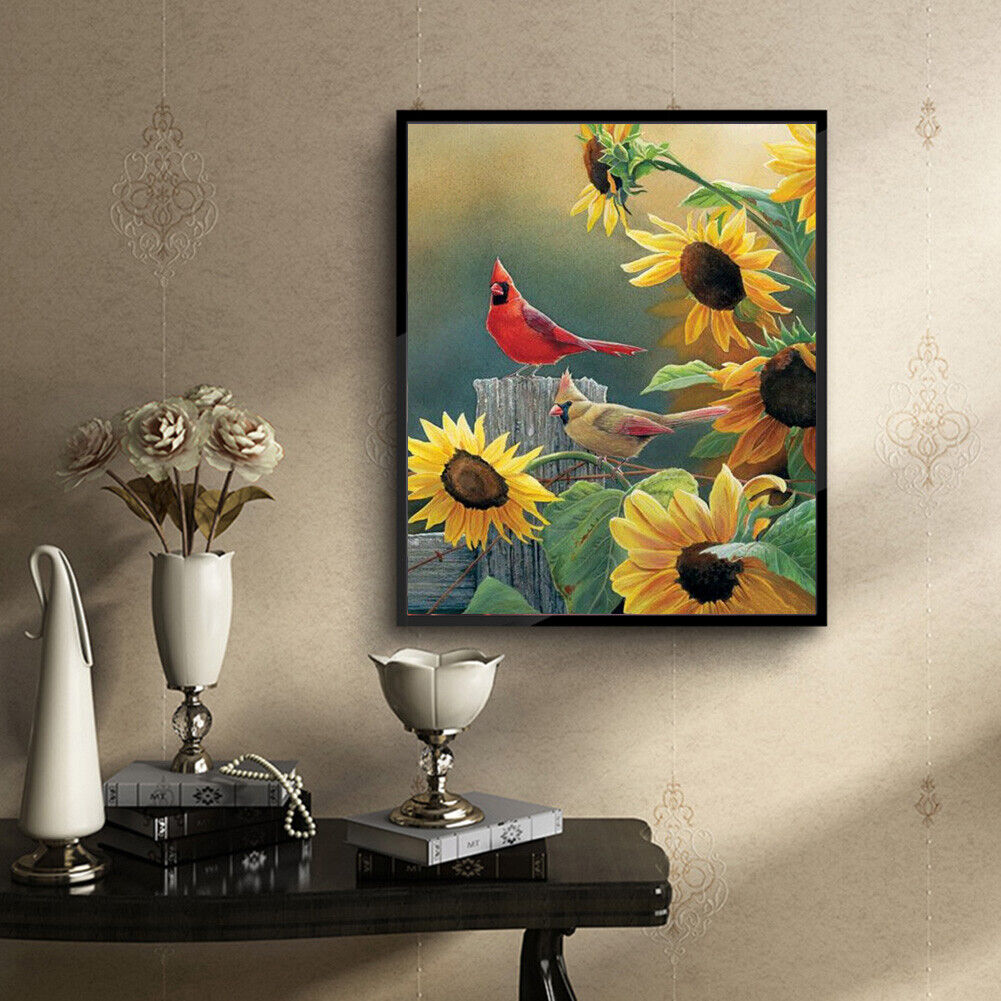 Birds 5D Round Diamond Embroidery Painting Cross Stitch Craft Needlework