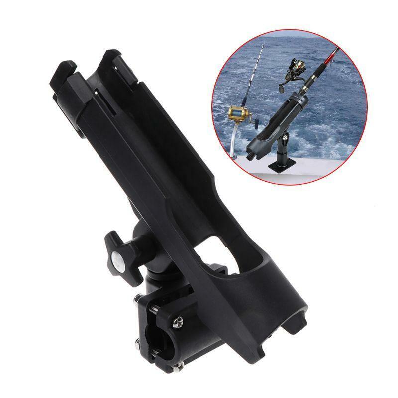 Fishing Boat Rods Holder 360 Degree Rotation Adjustable Gasket Kayak Canoe Fixer