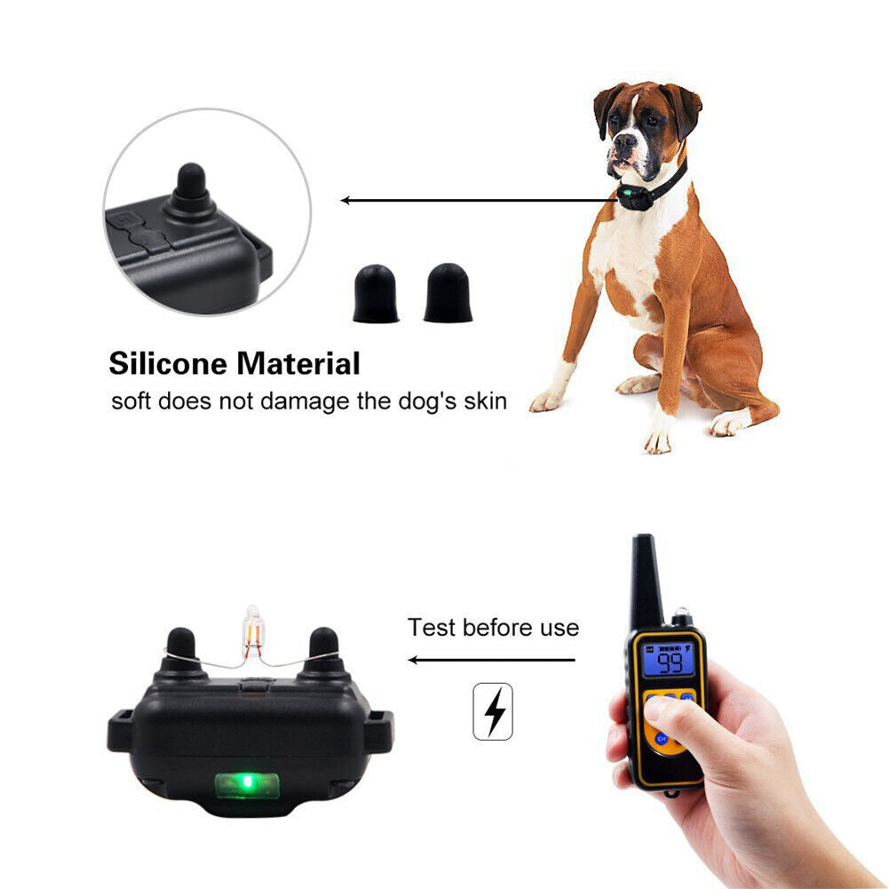 Dog Training Collar Waterproof Receiver Pets Control Rechargeable (2pcs AU)