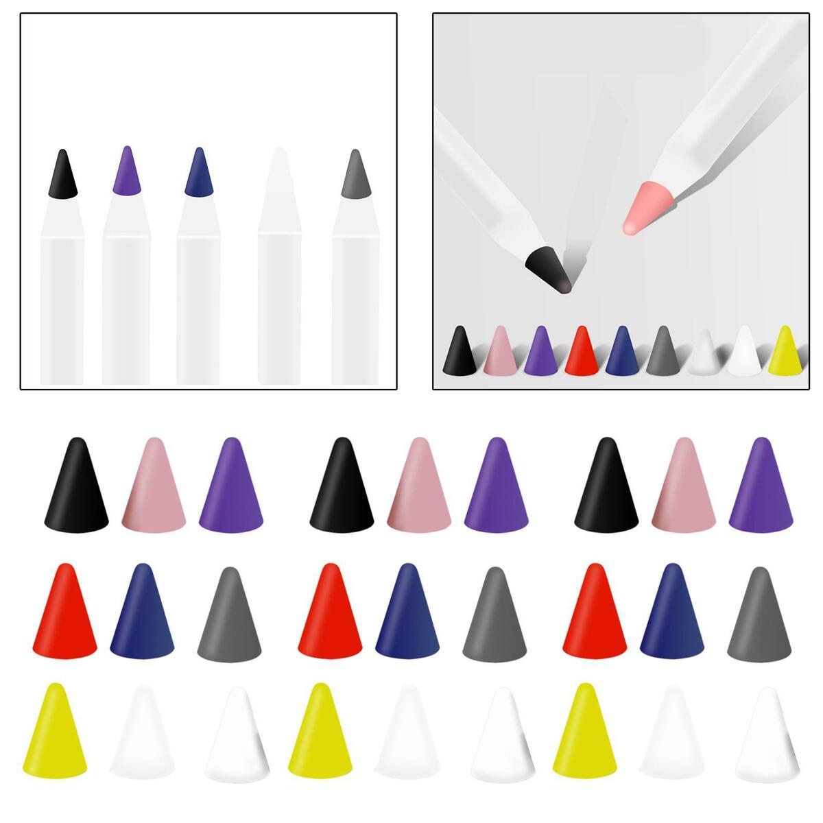 27x Replacement Silicone Tips High Sensitivity Cover Nib for Pencil 1ST 2ND