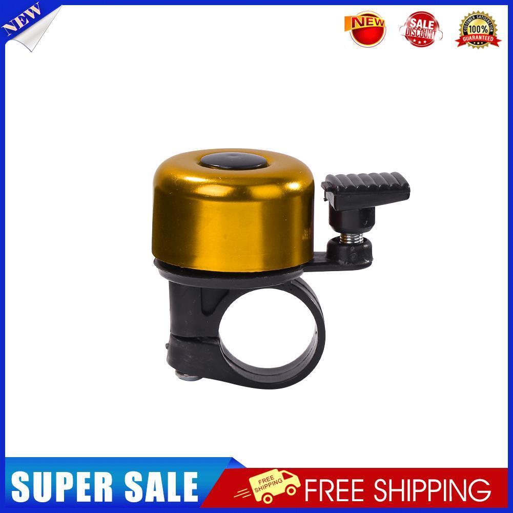 Bike Aluminum Alloy Mini Horn Bicycle Handlebar Alarm Ring Bell (Yellow)