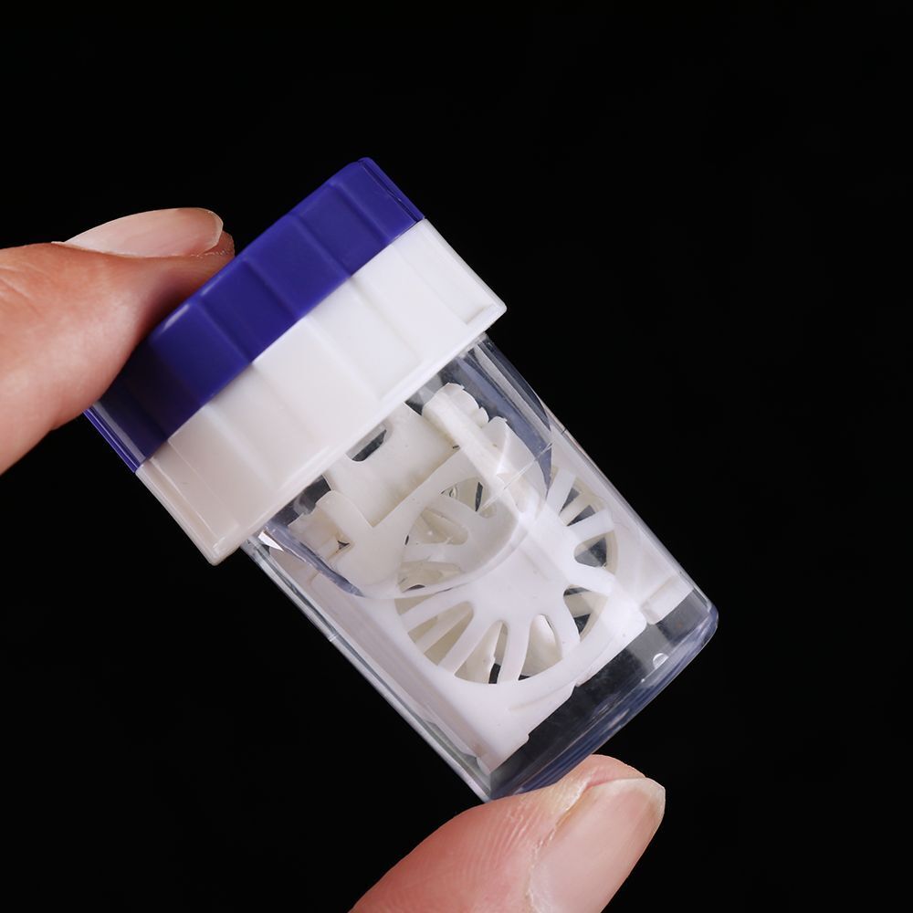 Mini Portable Soaking Box Travel Glasses Holder Candy Color Contact Lens Case