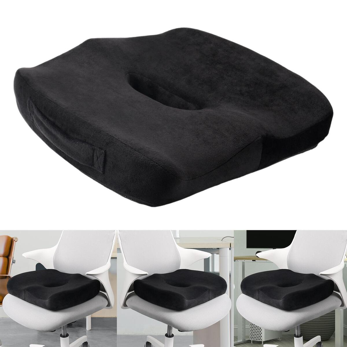 Memory Foam Seats Cushion Removable with Zipper for Office Chairs Travel