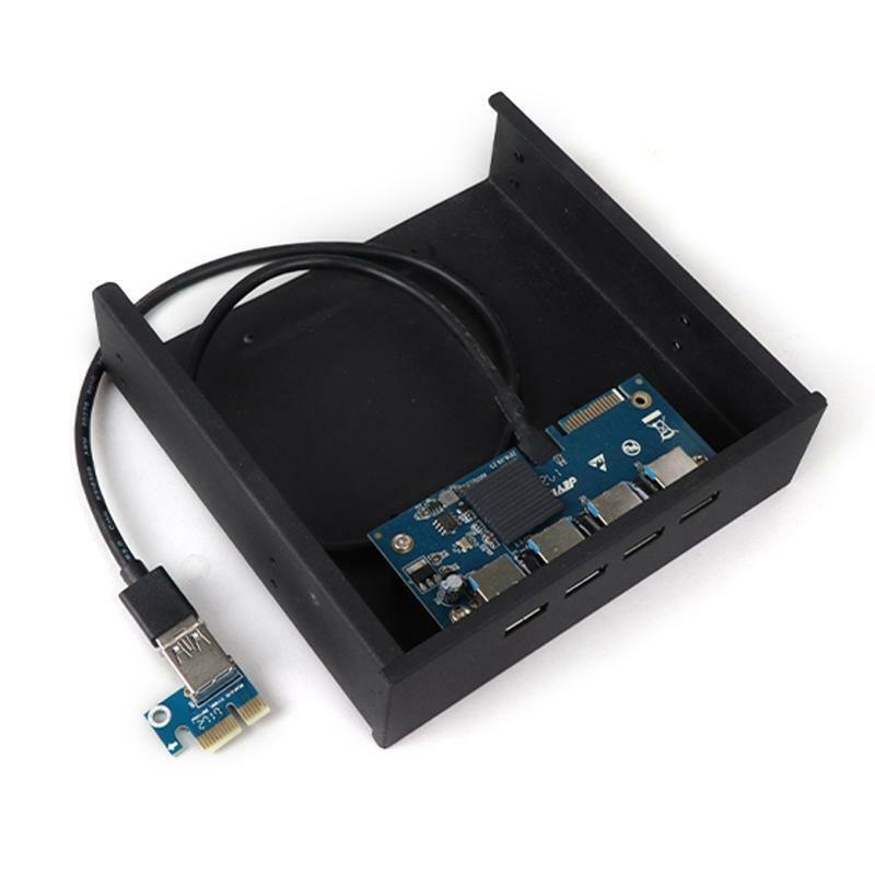 PCI-E to 4 Ports USB 3.0 5Gbps PCI Express USB 3.0 Expansion Card 3.5 in Bracket
