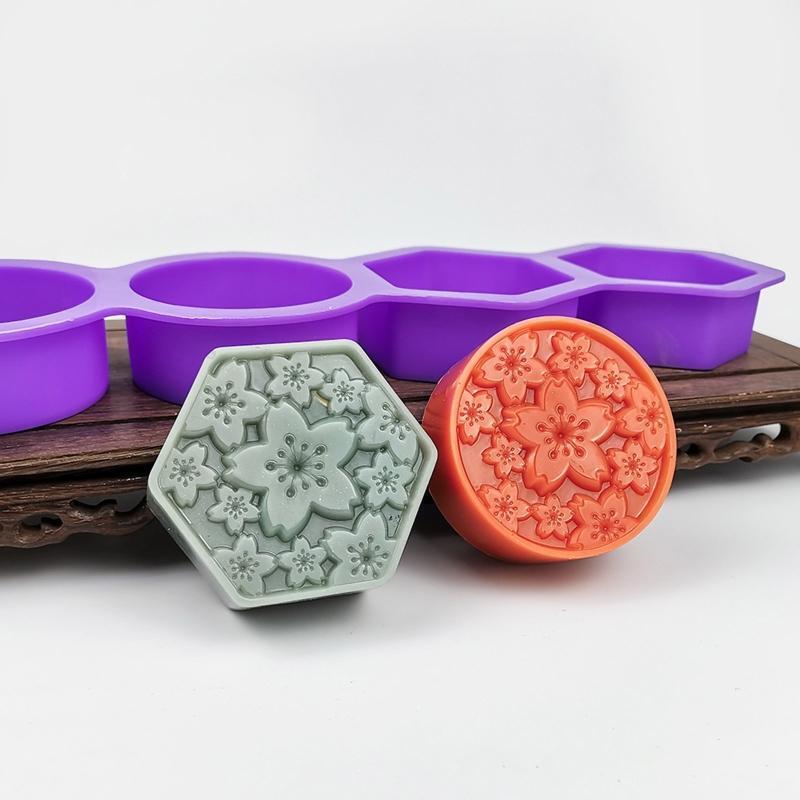 Silicone Soap Molds Exquisite Flower Shape Best Gift Ideas for Handemade Lover