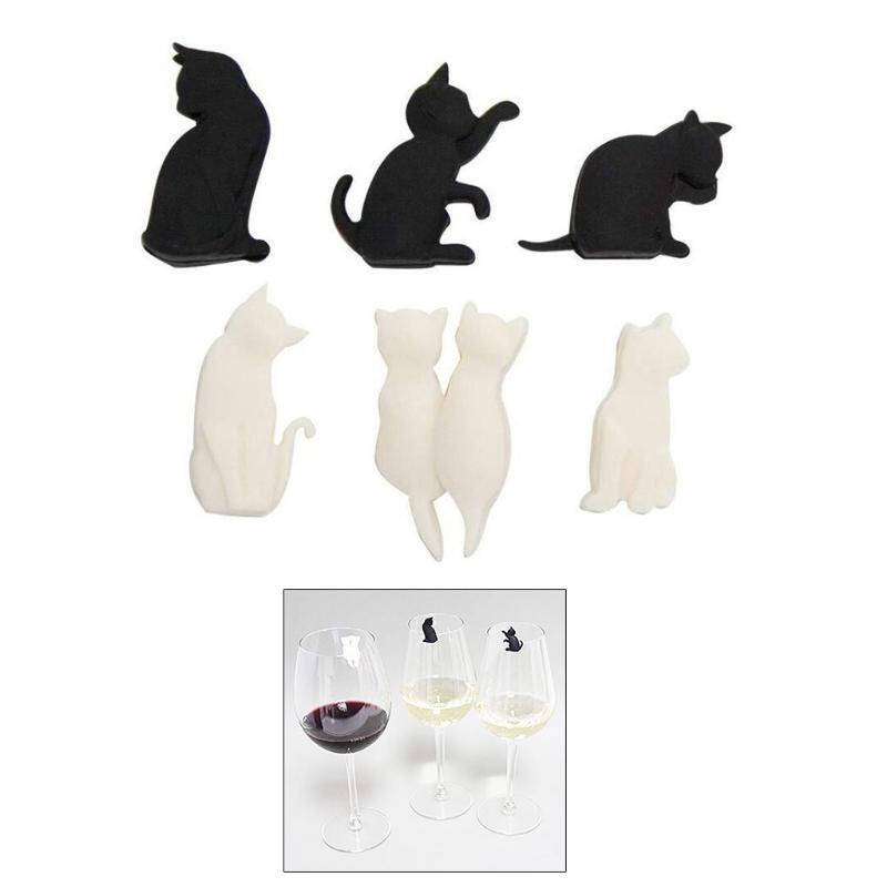 Wine Glass Markers 6pcs Bar Pub Hotel Dining Table Cocktail Glass Party Supply