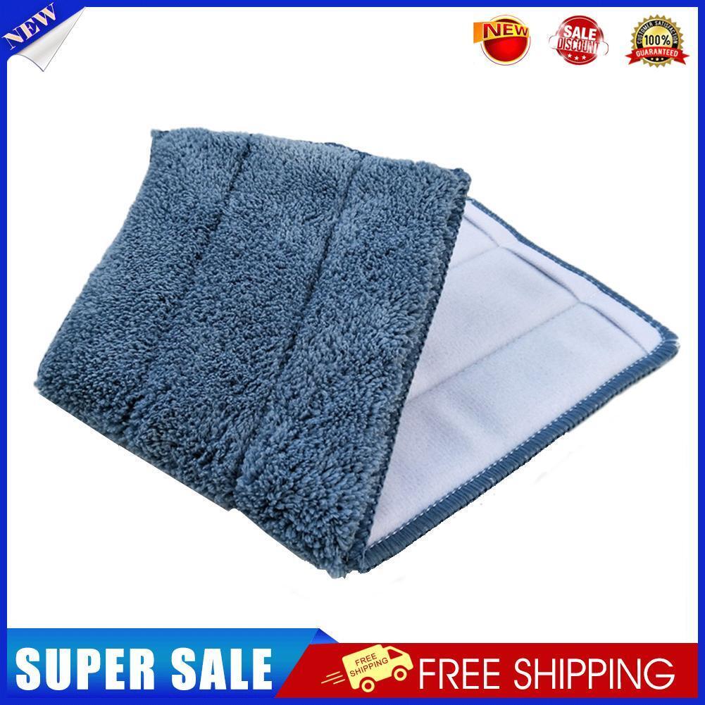 Coral Velvet Fiber Spray Mop Head Floor Cleaning Replace Mop Cloth (Blue)