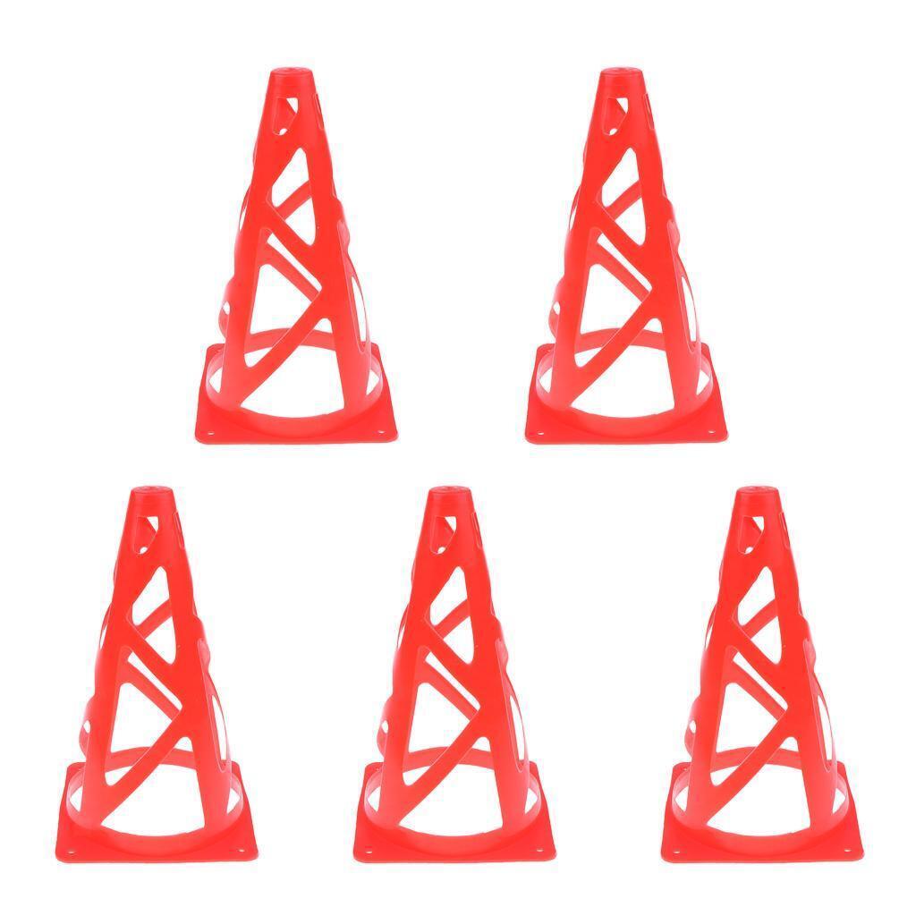 10 Pieces 9" PE Sport Training Traffic Cone for Soccer Football Basketball