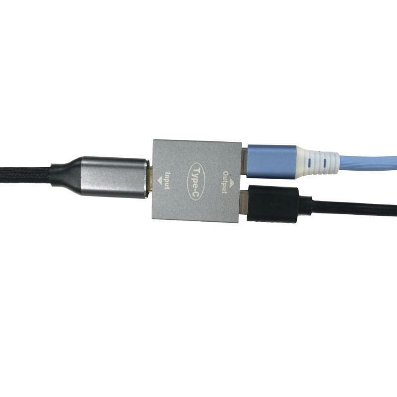 USB C Female to Dual Female Splitter Convter Adapter Type C Extension Connector
