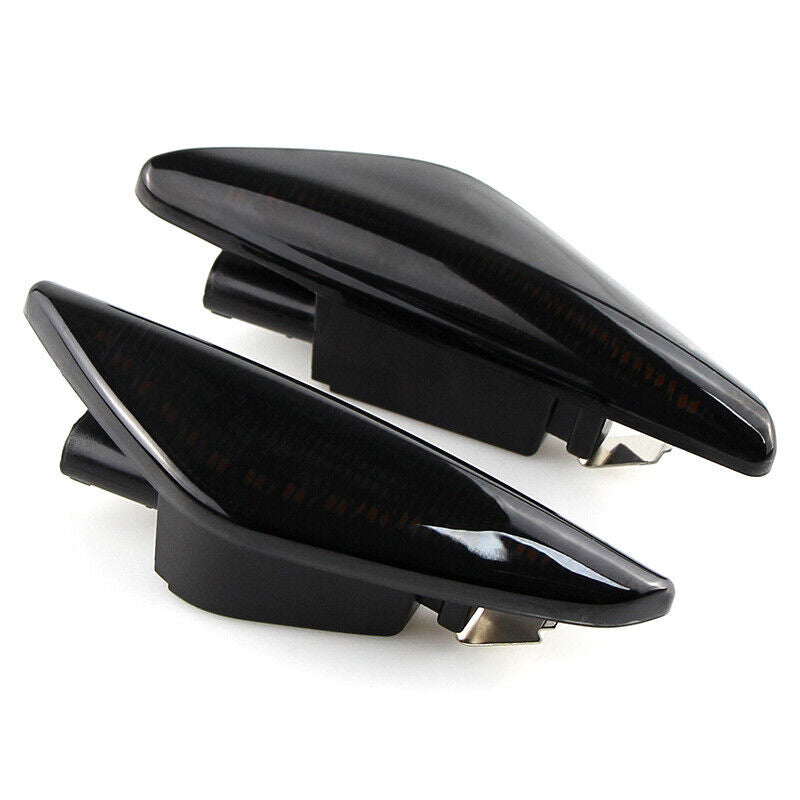 2pcs Black Lens LED Side Marker Light Lamp Fit For BMW X3 X5 X6 E70 E71 E72 F25