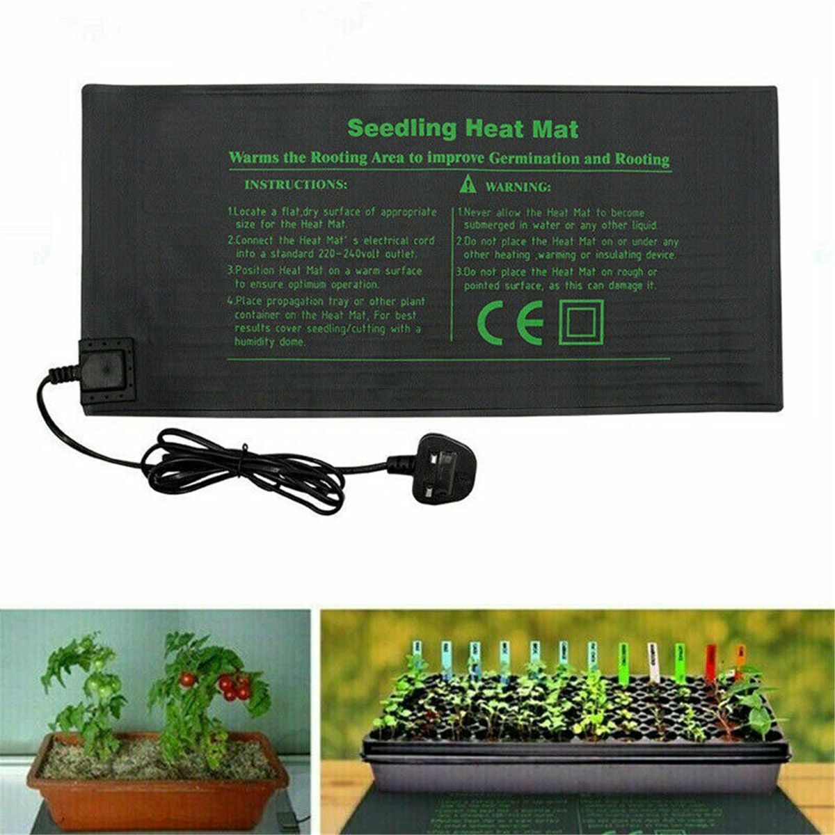 Growing Seedling Heat Mat Plant Electric Blanket Reptiles Pad Clone Starter Pad
