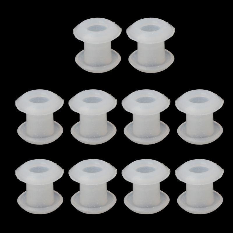 10 Pieces Durable Ring Spacer Silicone Rubber Stoppers Ring Bead Spacer Charms