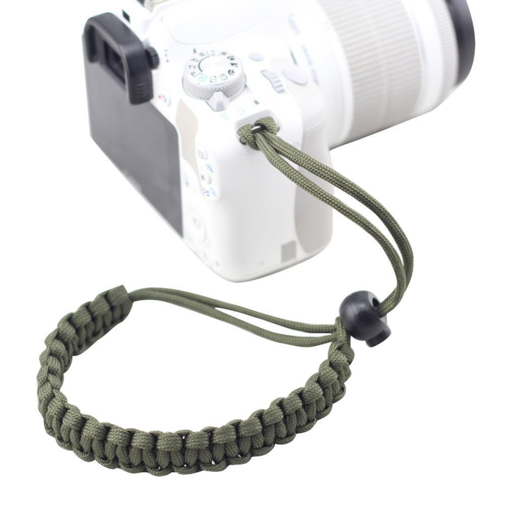 Braided Paracord Wrist Strap Lanyard for Canon Nikon DSLR SLR Camera (D)