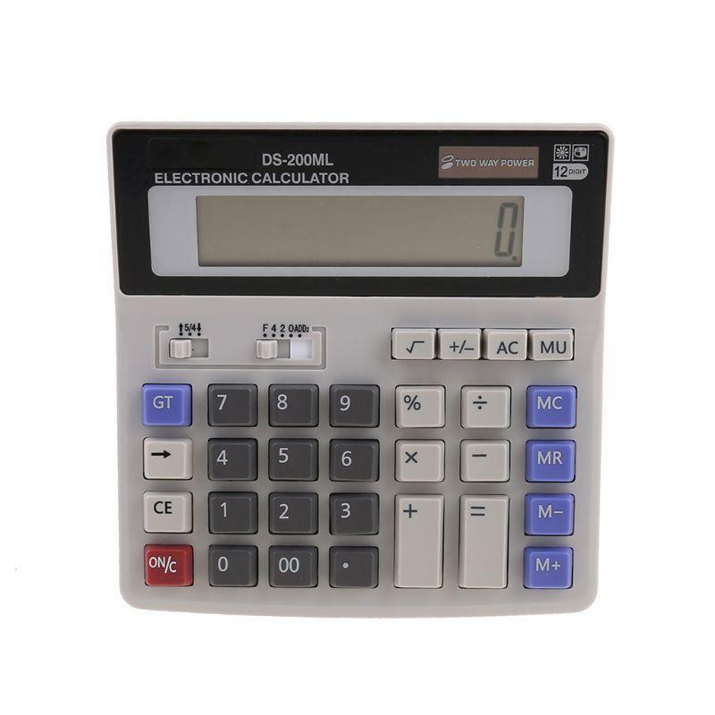 Standard Function Scientific Electronics Desktop Calculators, Dual Power, Big 12