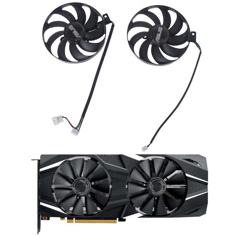 2PCS 88mm GTX1660 DUAL T129215SU 4Pin 12V 0.5A VGA Fan Graphics Card Cooling Fan