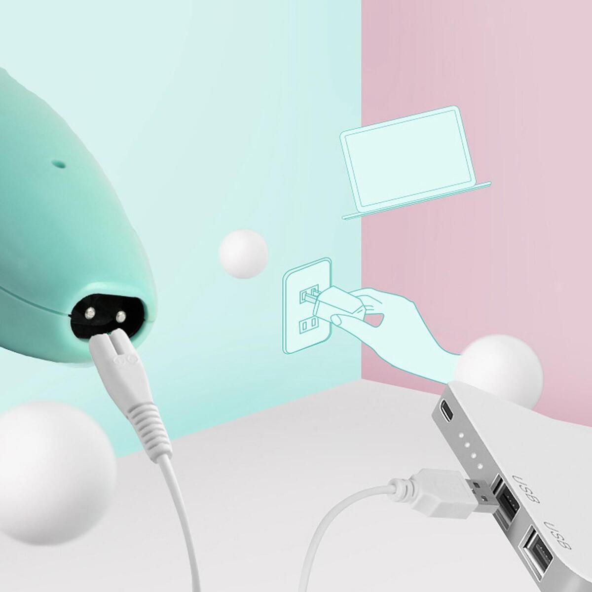 Ceramic Blade Electric Kids Hair Trimmer USB Charging for Child Fine Hair