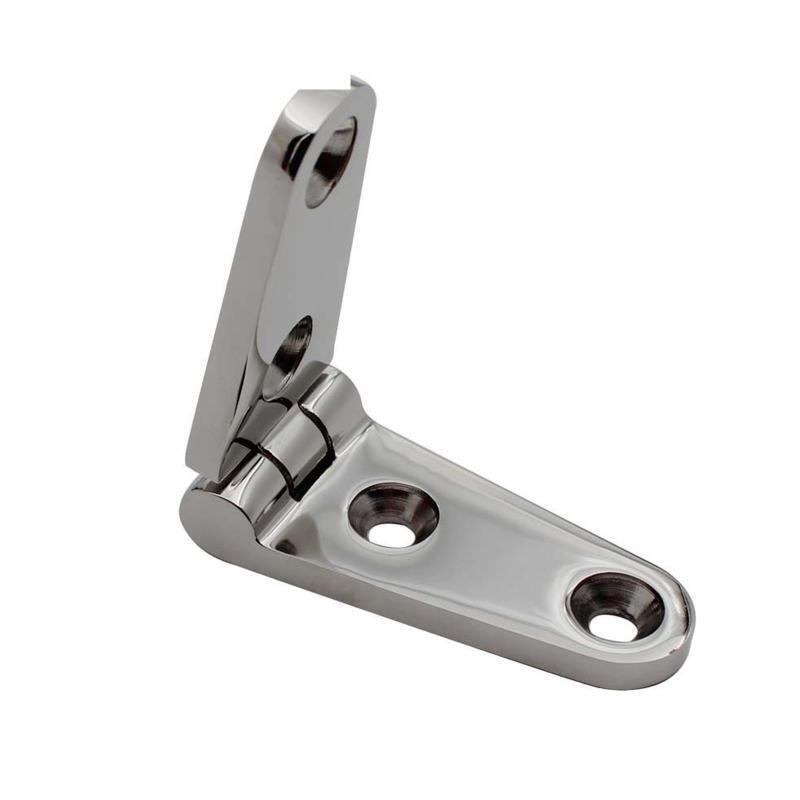 2Pcs 100x25mm Strap Door Hinge Marine Stainless Steel Deck Boat Hardware