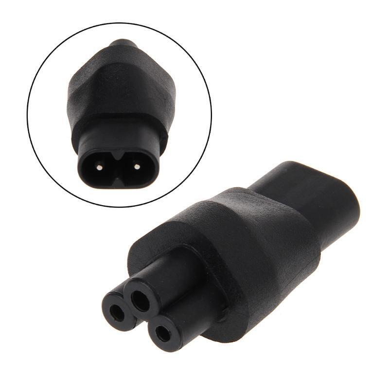 IEC 320 C5 3-Pin Female To C8 2-Pin Male Plug Converter Power Supply Adapter