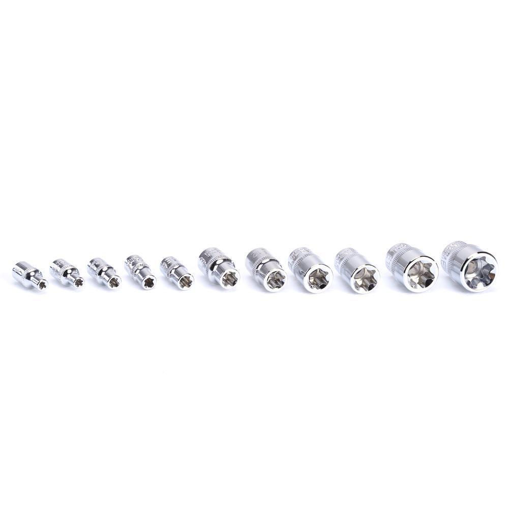 29PC Torx Star Socket Set & Bit Male Female E & T Sockets With Torx Bit Too