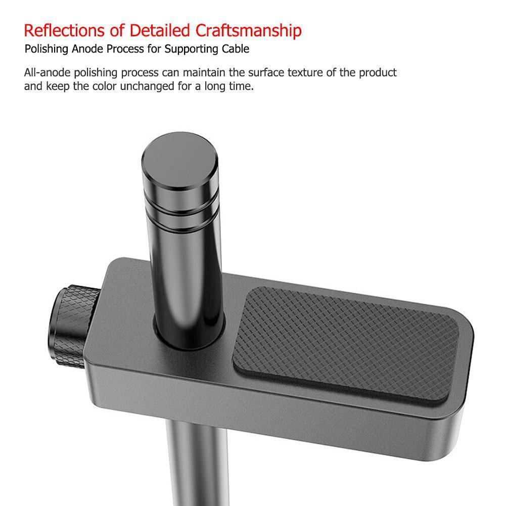 Aluminum Anodic Polishing VC-2 Graphics Card Holder Bracket Support (Black)