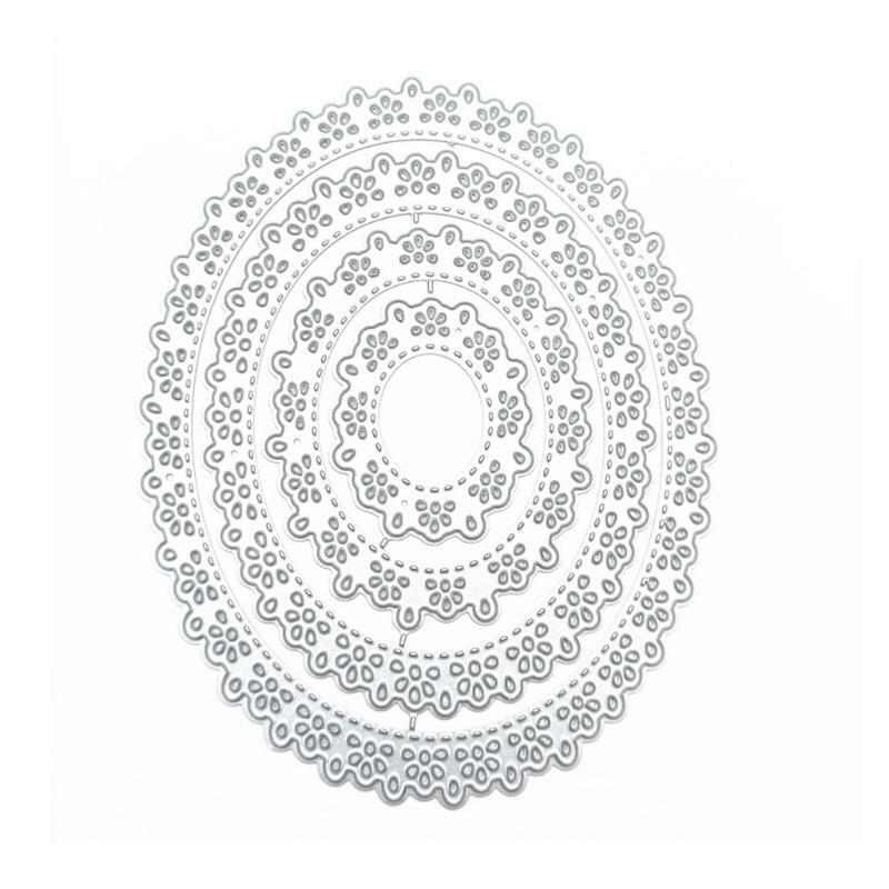 Oval Tag Metal Cutting Dies Stencil DIY Scrapbooking Album Paper Card Template