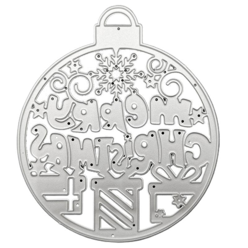 Merry Christmas Tag Metal Cutting Dies Stencil DIY Scrapbooking Album Paper Card