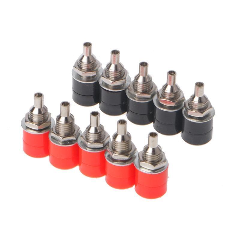 10 Pcs 4mm Female Banana Plug Socket Connector Binding Post Amplifier Terminal
