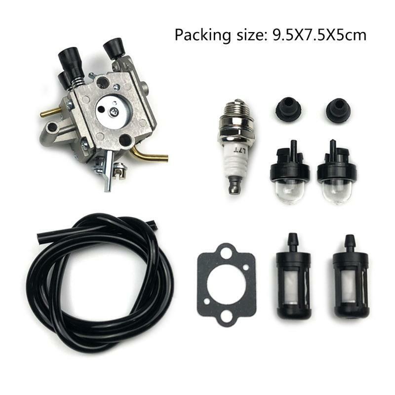 Carburetor Carb Primer Bulb Spark Plug Fuel Filter Line for FS250 FS120 FS200