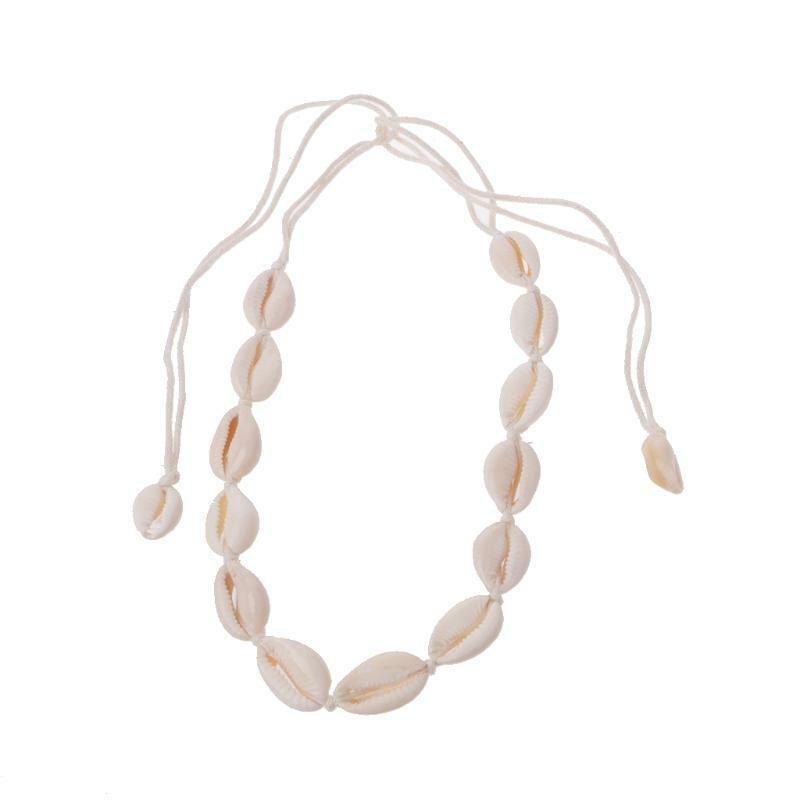 Summer Beach Natural Shell Handmade Hawaii Wakiki Boho Choker Necklace For Women
