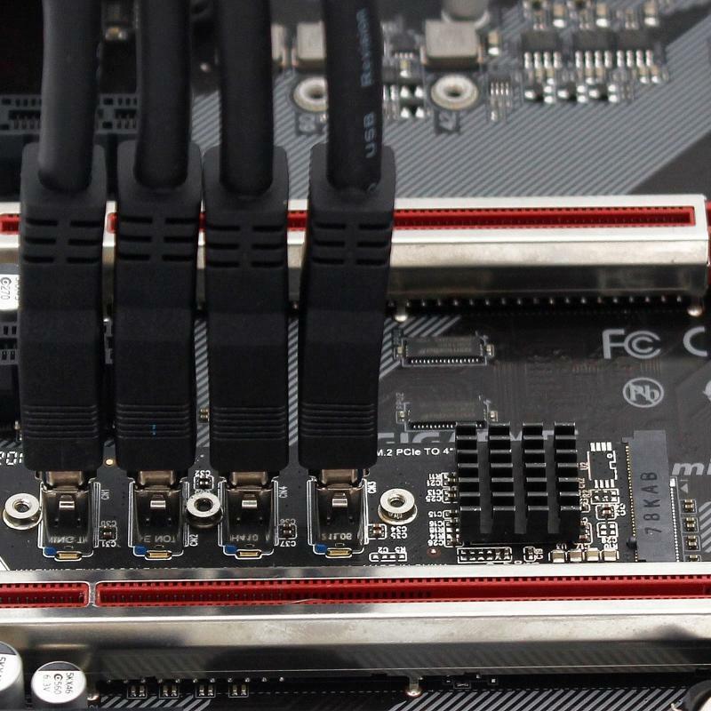 M.2 M Key SSD to PCI-E X1 Expansion Card w/ M Key Interface for Desktop Adapter