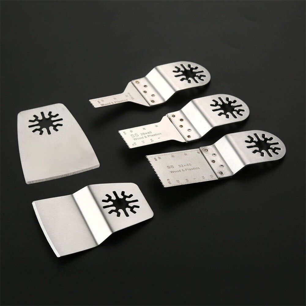 5pcs Oscillating Tool SS E-cut Saw Blade Scraper For Fein Multimaster Makita
