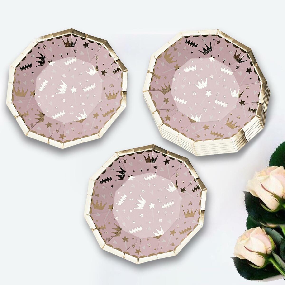 Elegant Disposable Dinner Plate for Thanksgiving Bridal Shower Graduation