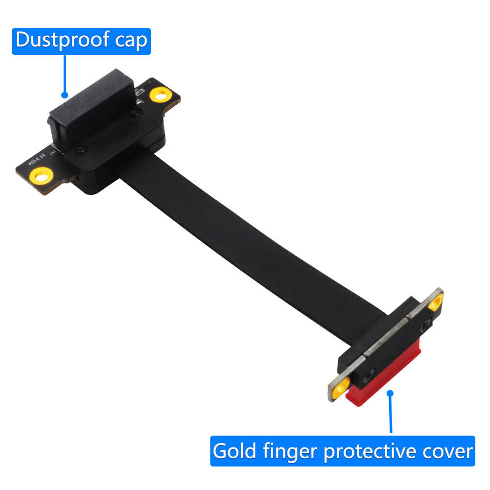 PCI-E 1X Slot Extension Riser Card PCI-Express Ribbon Flex Cable (15cm)