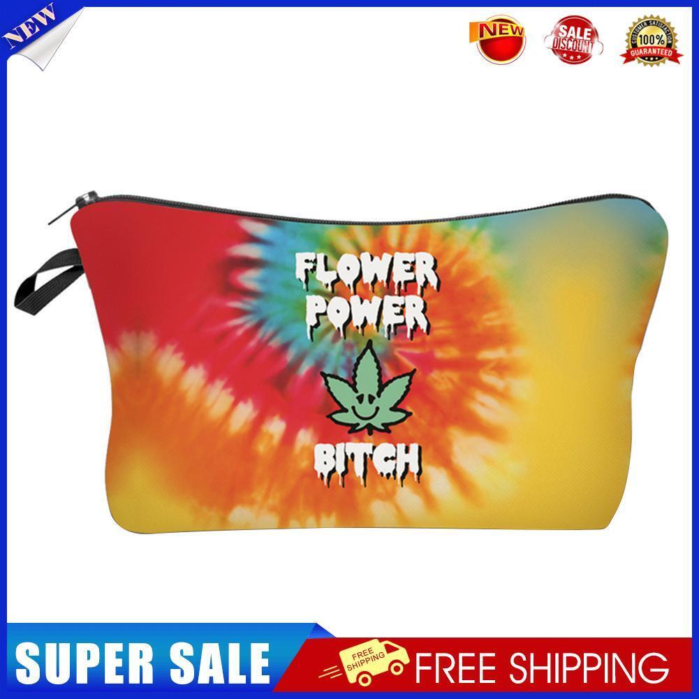 Women Portable Letter Print Clutch Cosmetic Storage Pouch Makeup Bag (17)