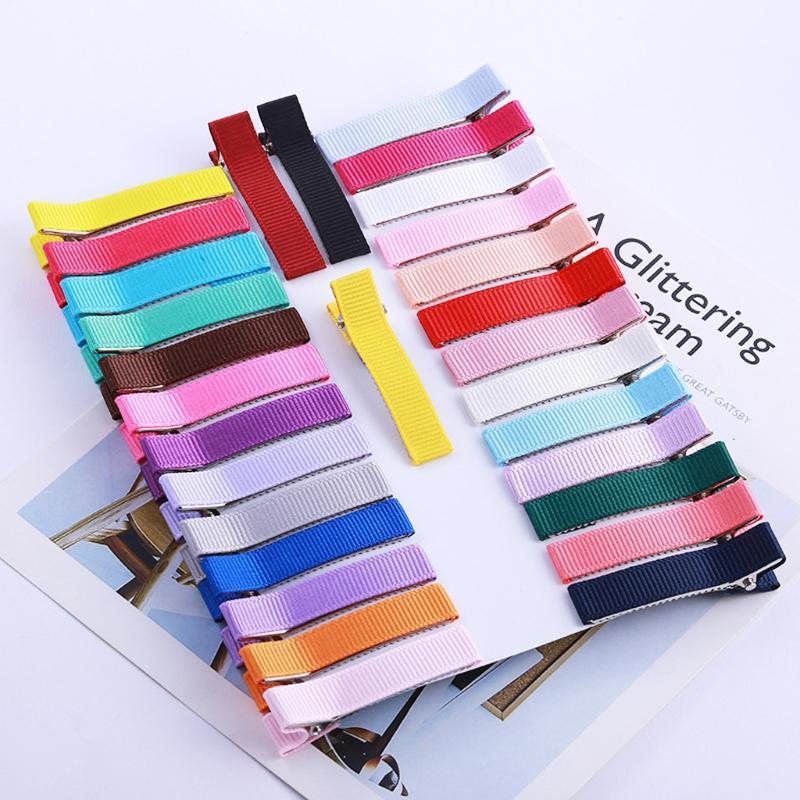 100 Pcs Single Prong Metal Alligator Hair Clip Flat Top Hair Grip DIY Hair Clips