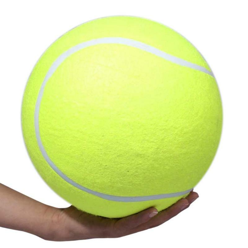 8In Tennis Chew Balls for Dogs Interactive Bouncy Ball Squeak Chewer for Playing