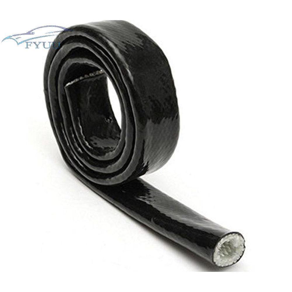 10mm ID New Black Braid Fire Sleeve Flame Heat Shield Fit For 6AN Oil Fuel Lines