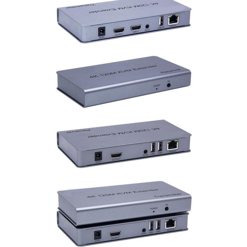 Long Range 4K HDMI-compatible KVM USB Extender Input Video Signal 0.5~1.5V p-p