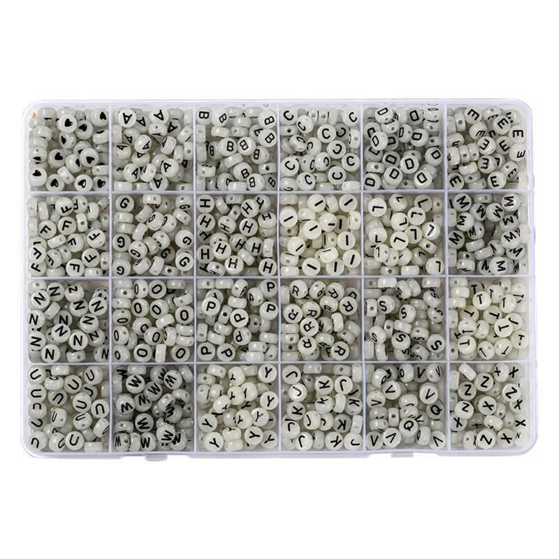 1500Pcs Acrylic Letter Beads Kit for Bracelets Alphabet Bead for Jewelry Making